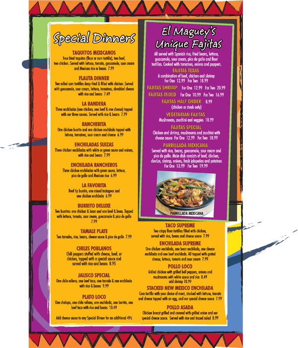 el maguey menu #2b